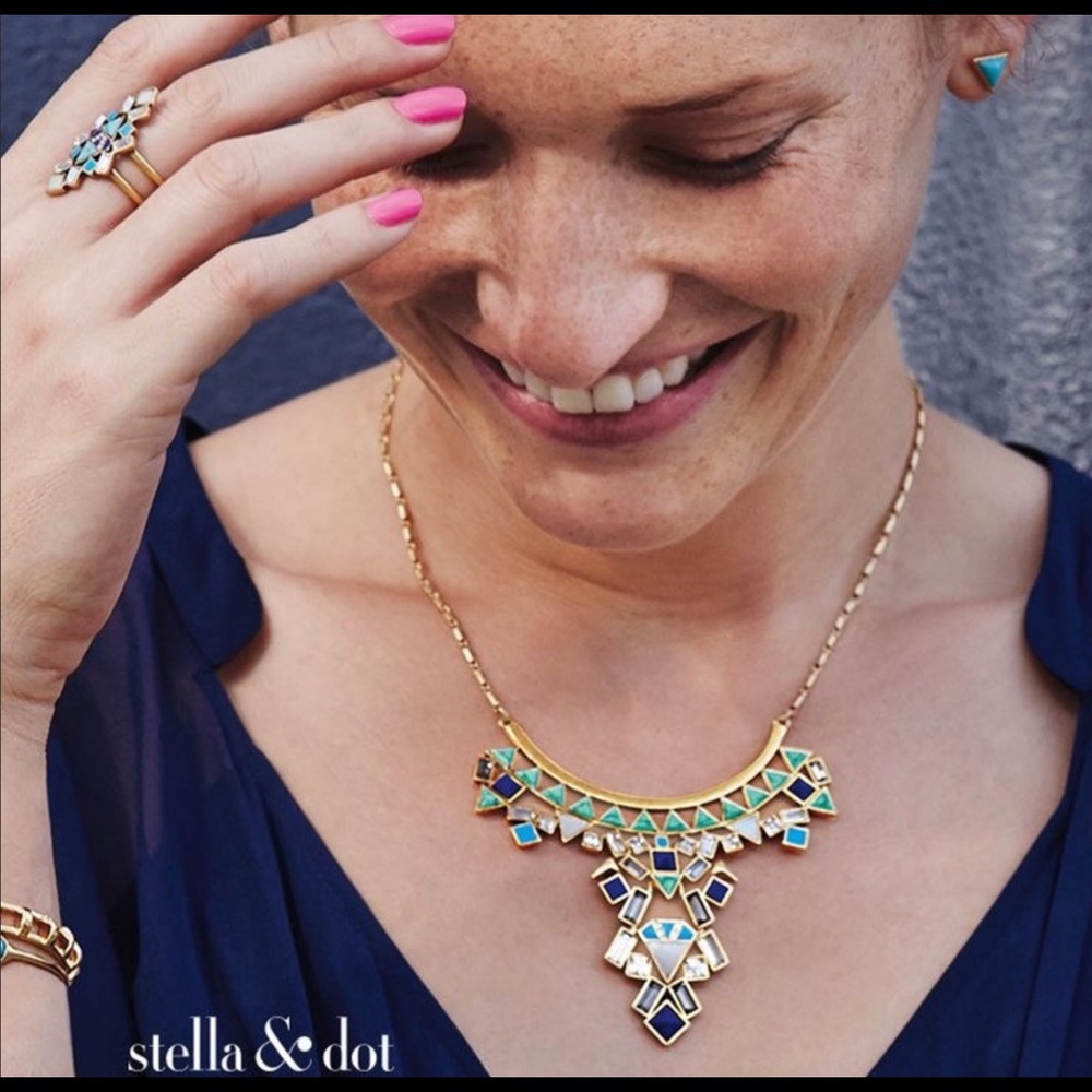 Stella Dot Stone Tile Necklace View 2